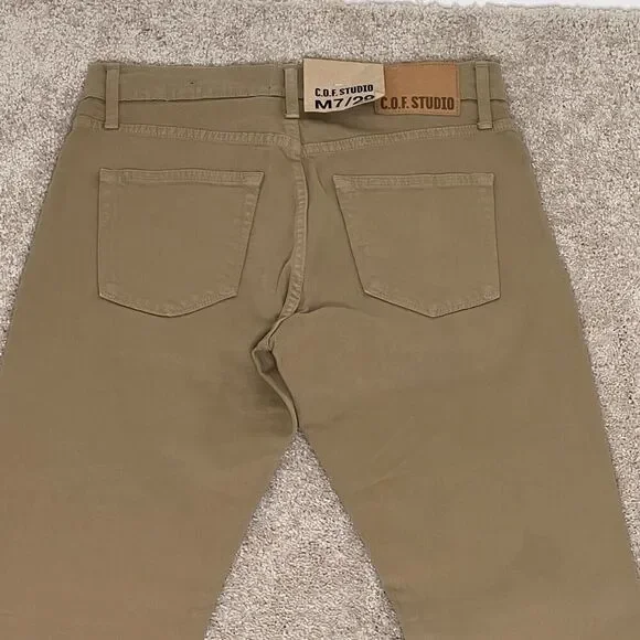 COF Studio Men’s‎ M7/29 Brown Jeans Tapered Organic